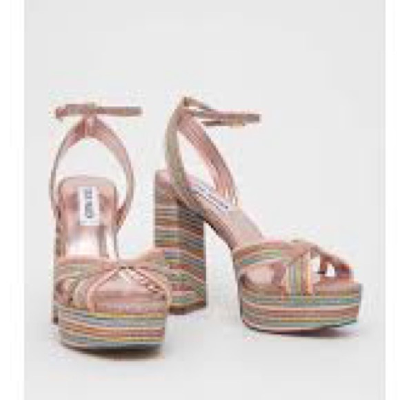 STEVE MADDEN LAUREL PLATFORM SANDAL NWOB - Picture 12 of 13